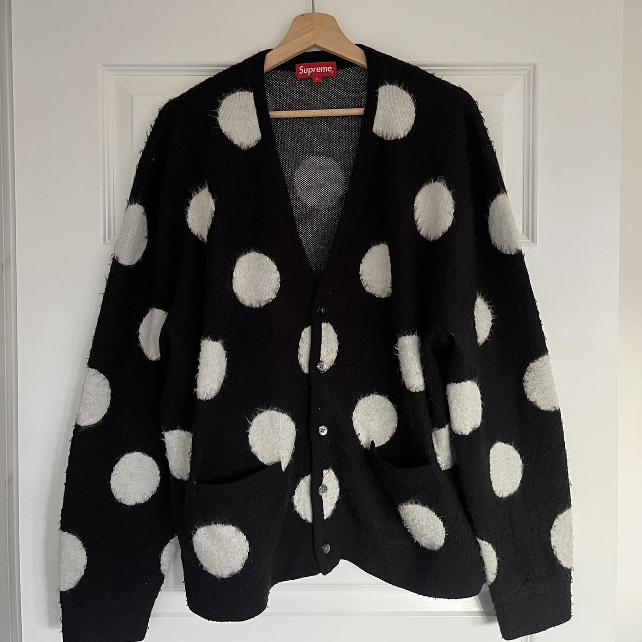 Supreme polka dot cardigan ⚪️⚫️, Size L, Condition -...