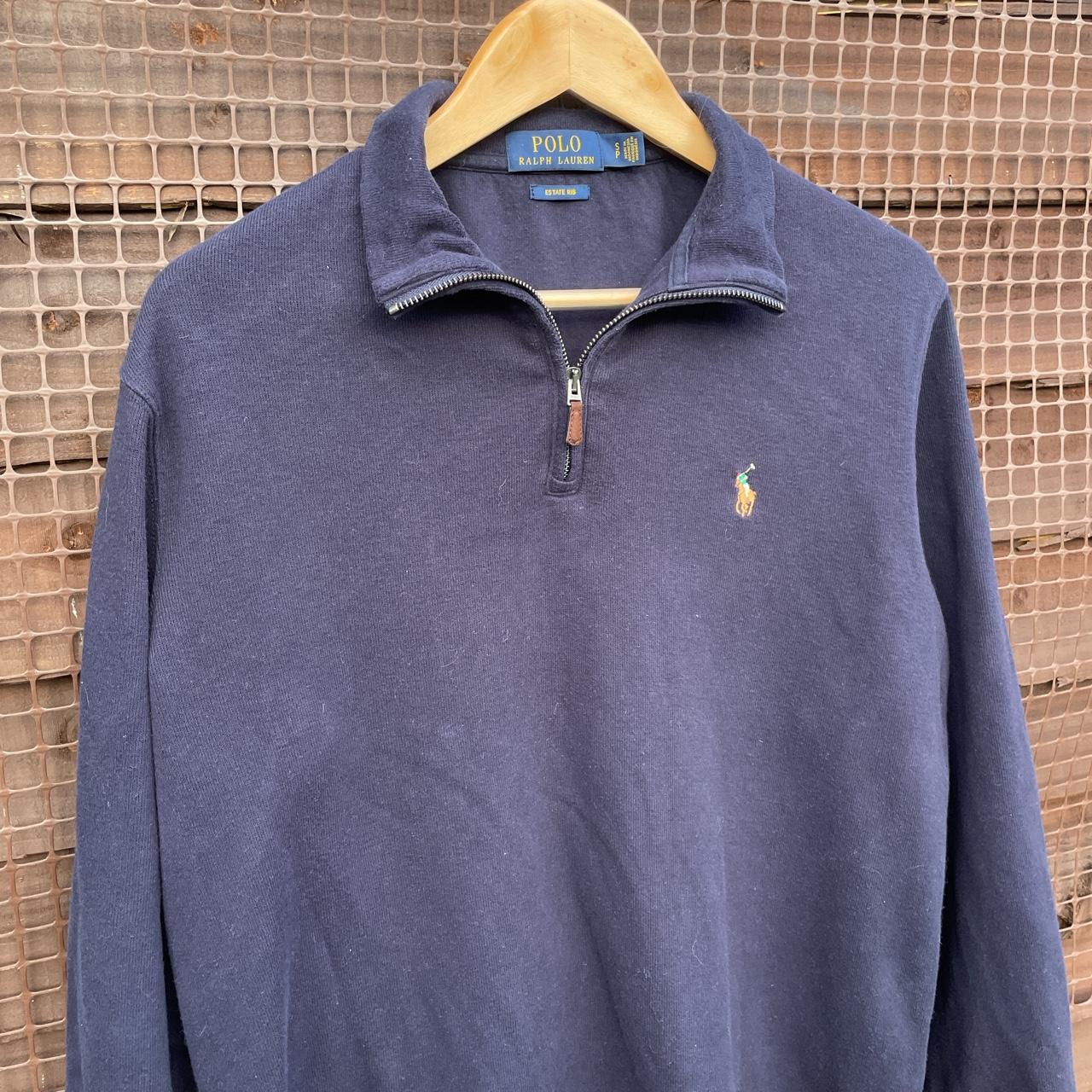 Lovely navy polo ralph lauren estate rib lightweight... - Depop