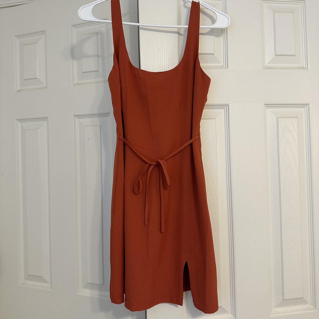Abercrombie & Fitch Women's Orange and Red Dress Depop