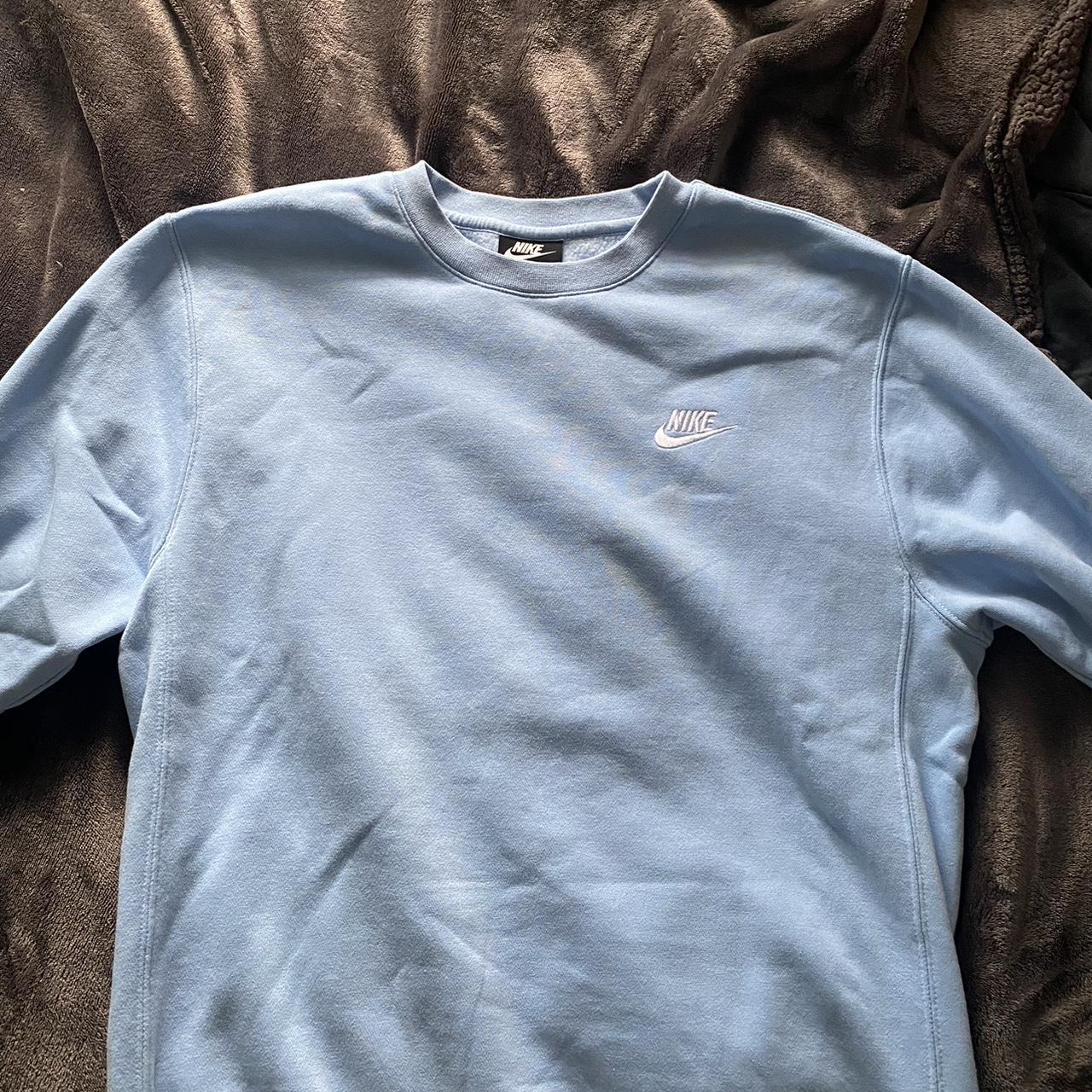 Nike Men's Blue Sweatshirt Depop