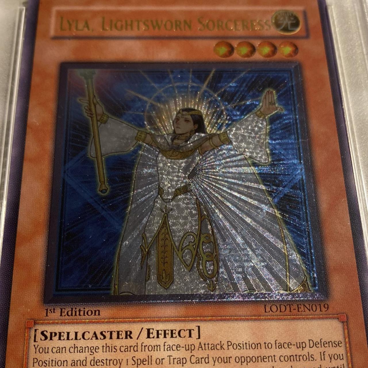 Yugioh PSA graded 6 Lyla, Lightsworn Sorceress 1st | Depop