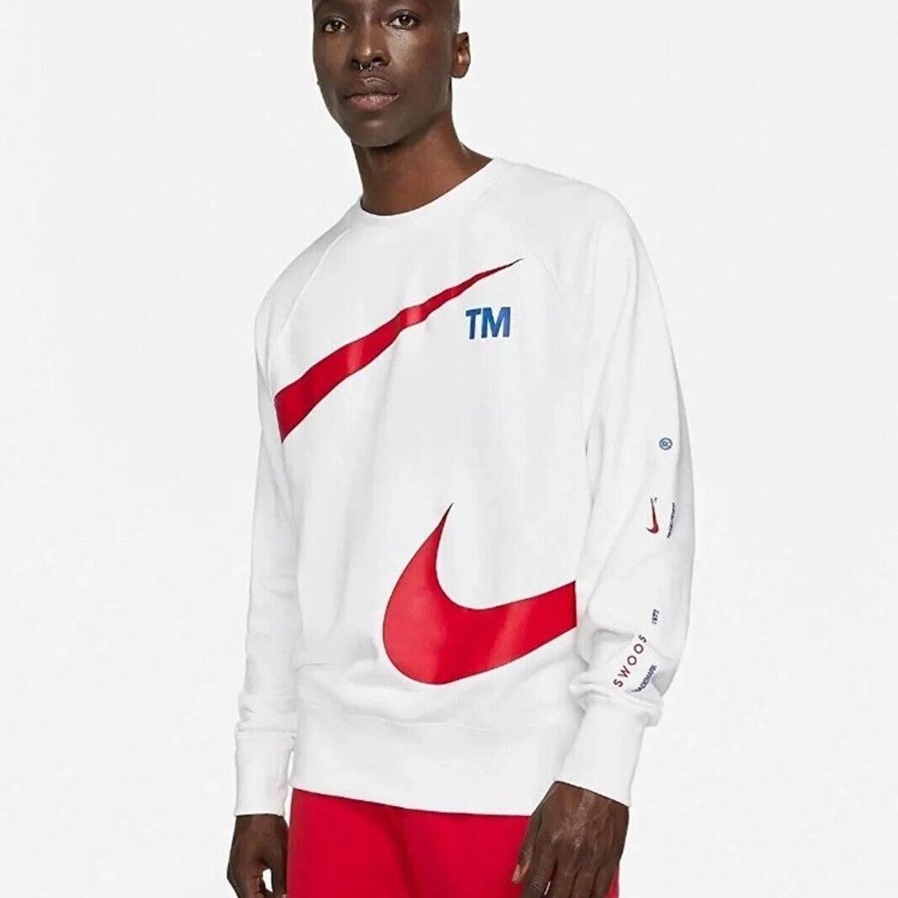 Nike Semi Brushed Swoosh Crewneck Depop