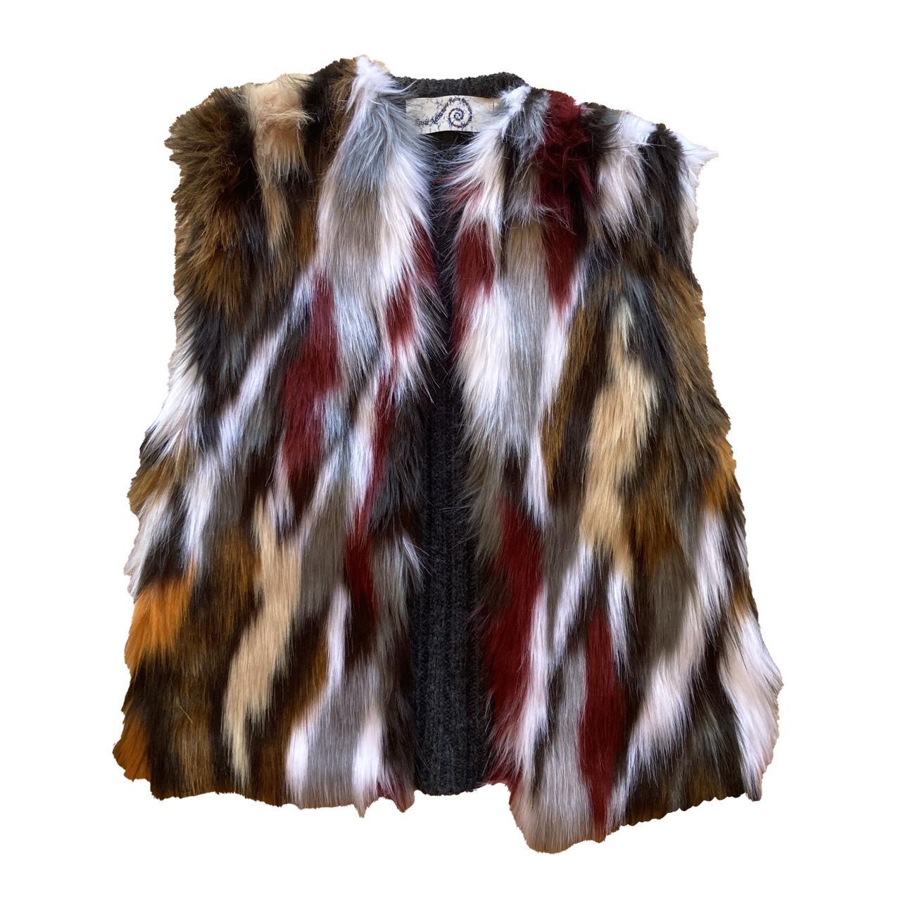 Multicolor hotsell fur vest