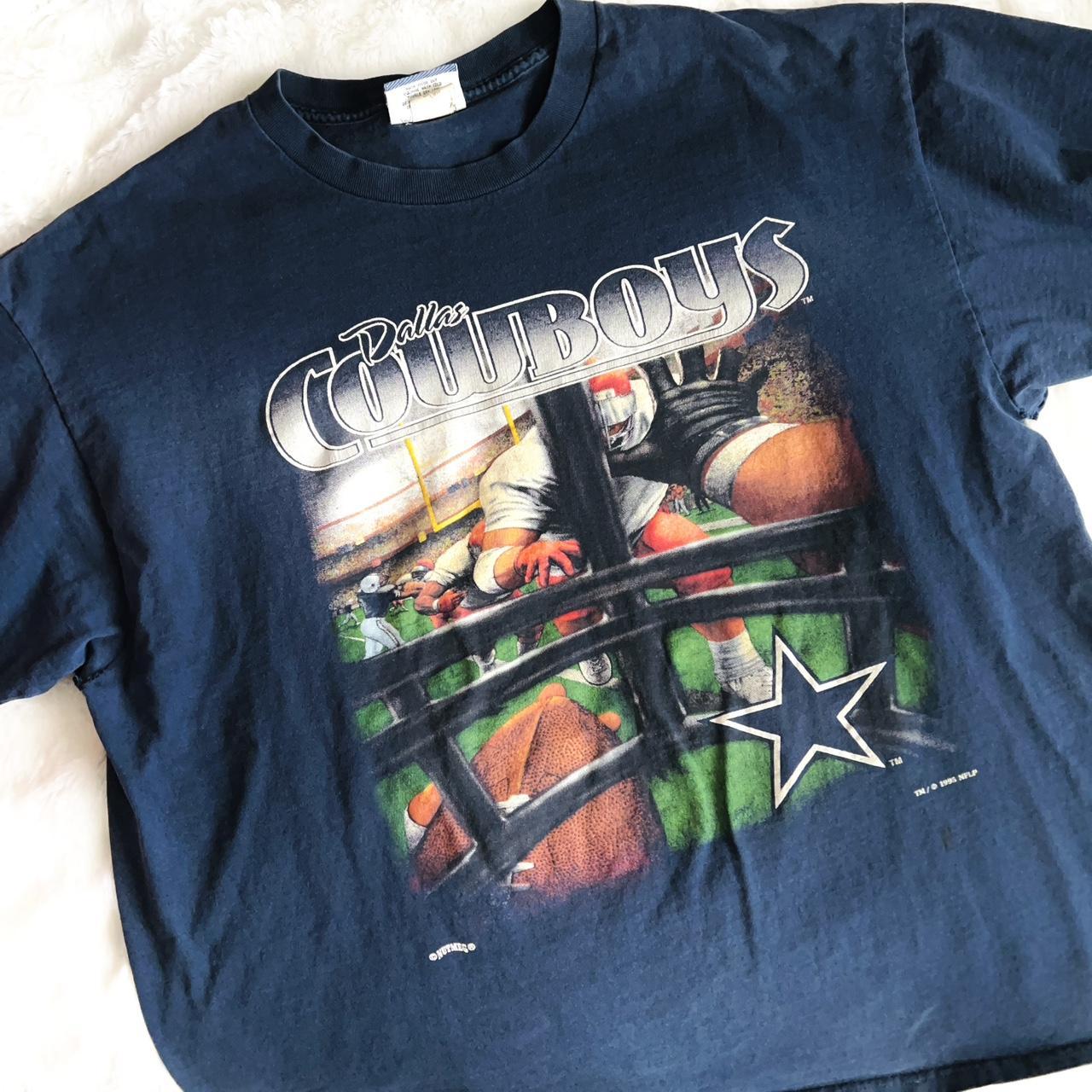 VINTAGE NFL DALLAS COWBOYS TEE SHIRT 1995 MEDIUM