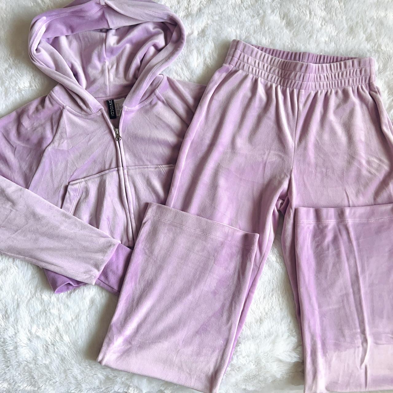 super cute pink divided H M velour tracksuit it s. Depop