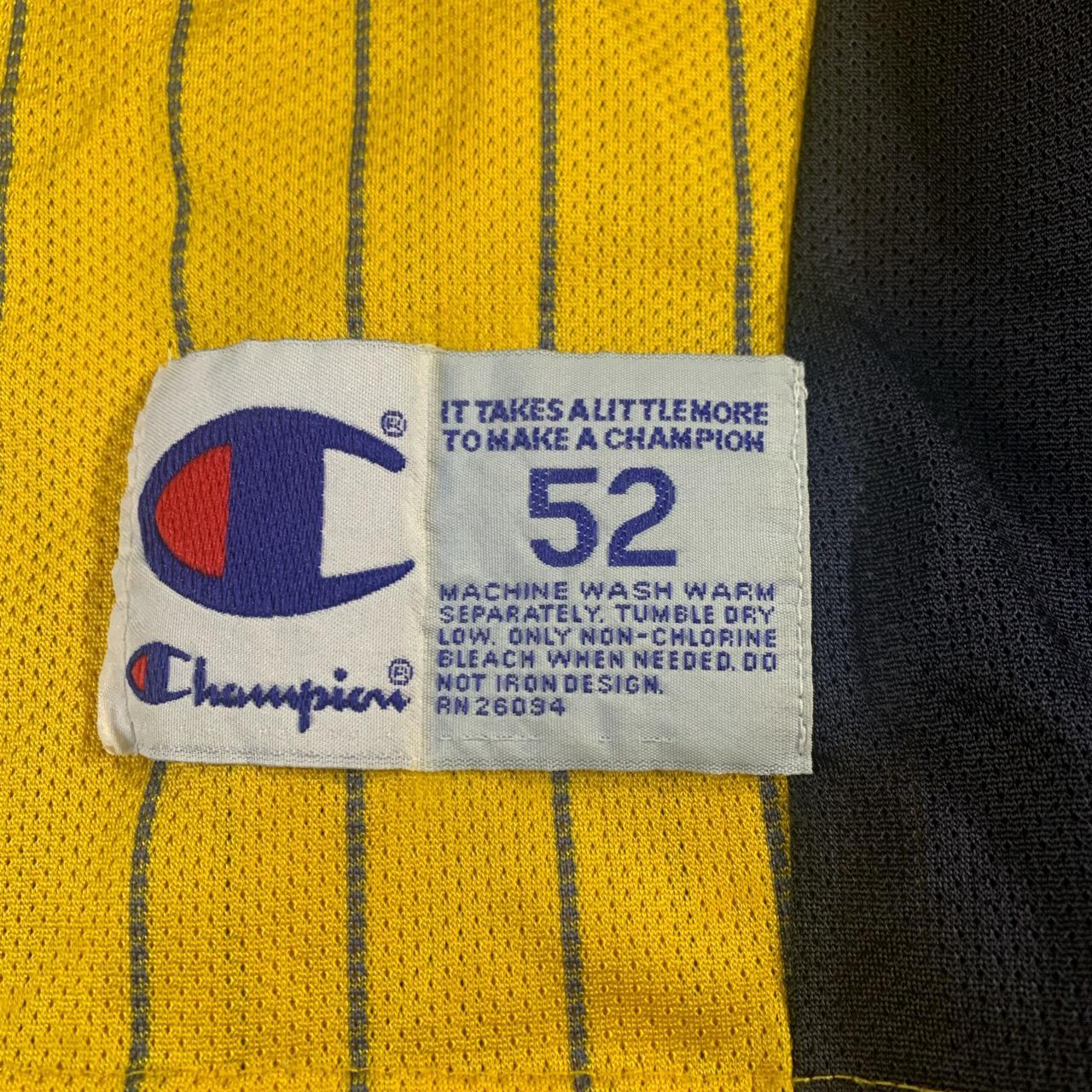 Champion Men's Yellow and Navy Vest (2)