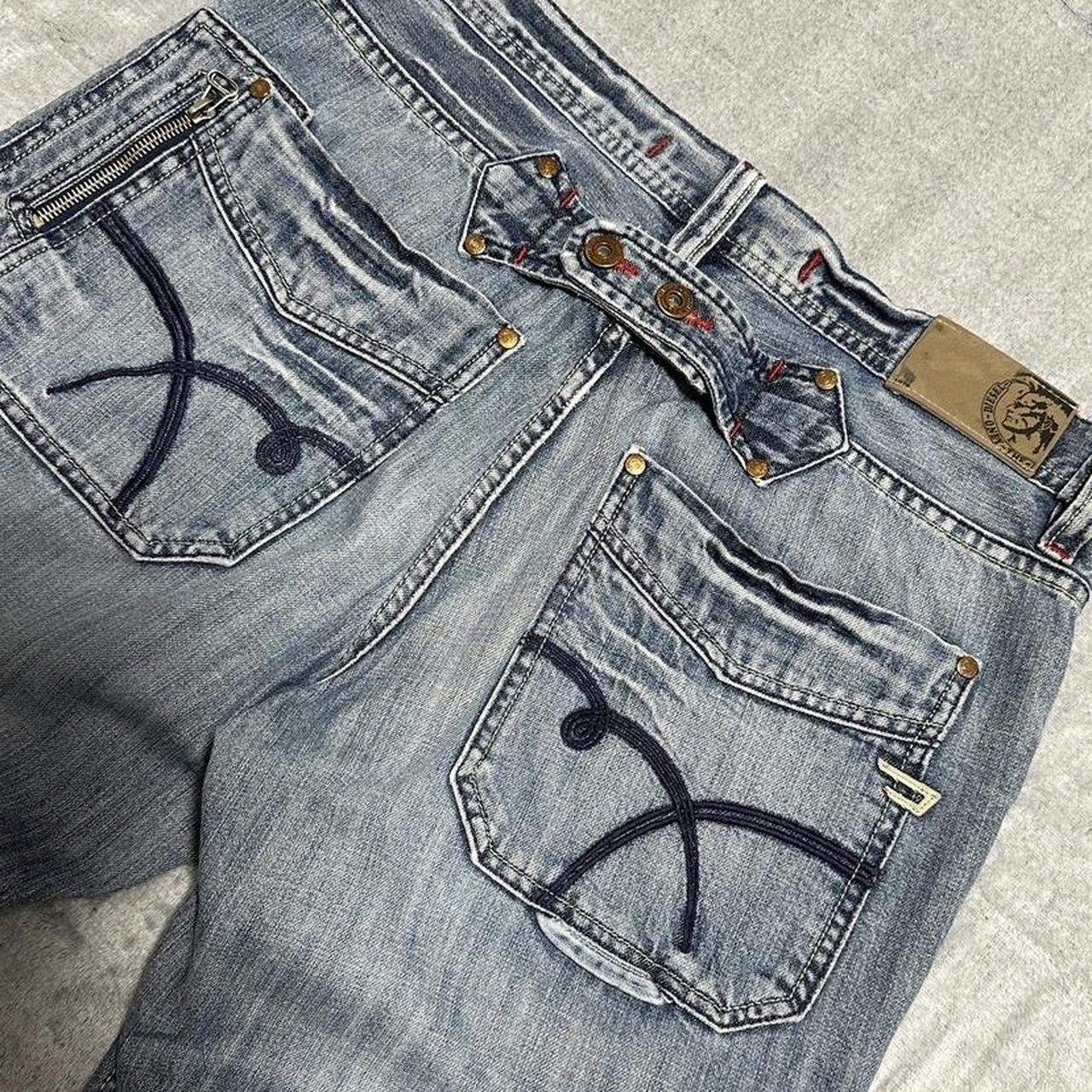 Vintage DIESEL Zipper Multipocket Work Denim Pants... Depop