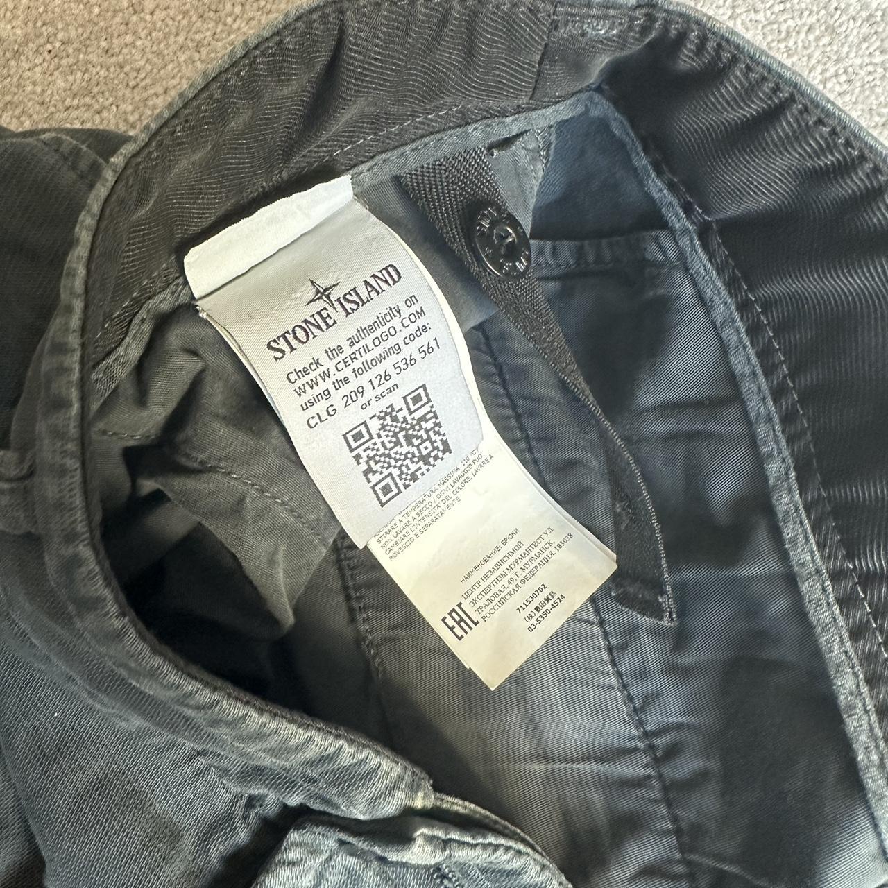 Stone Island grey multipocket cargos. Worn but great... - Depop