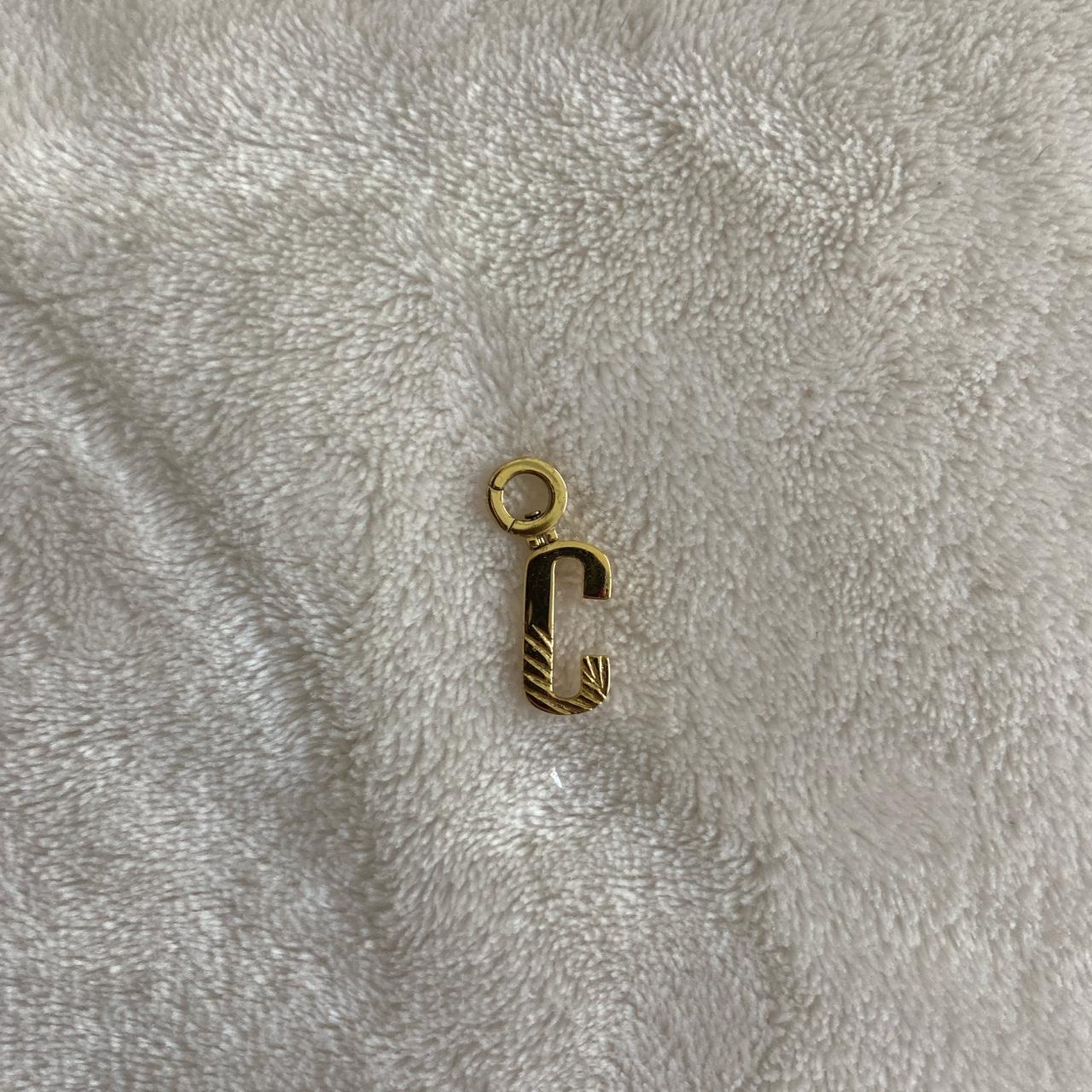 Gorjana C 18k gold plated brass alphabet parker... - Depop