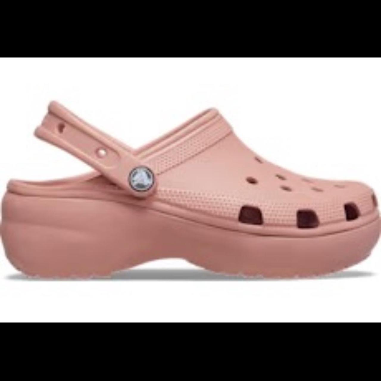 Platform crocs • Pink • Women’s size 5 (note that... - Depop