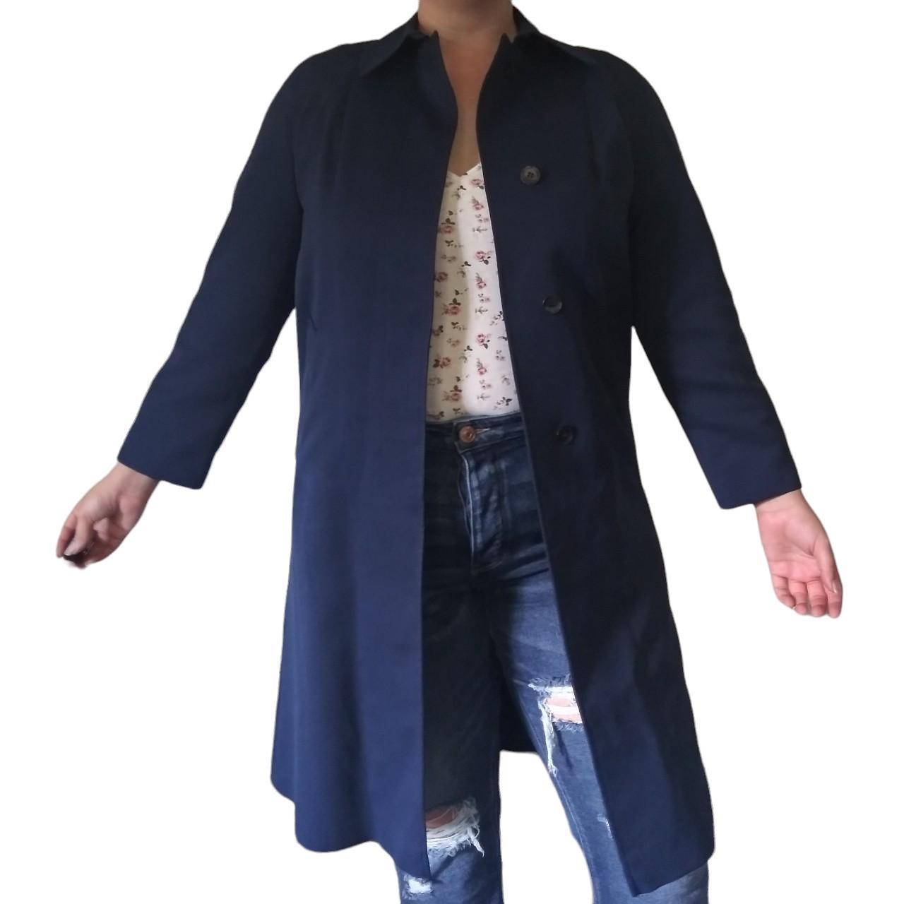 Navy on sale duster jacket