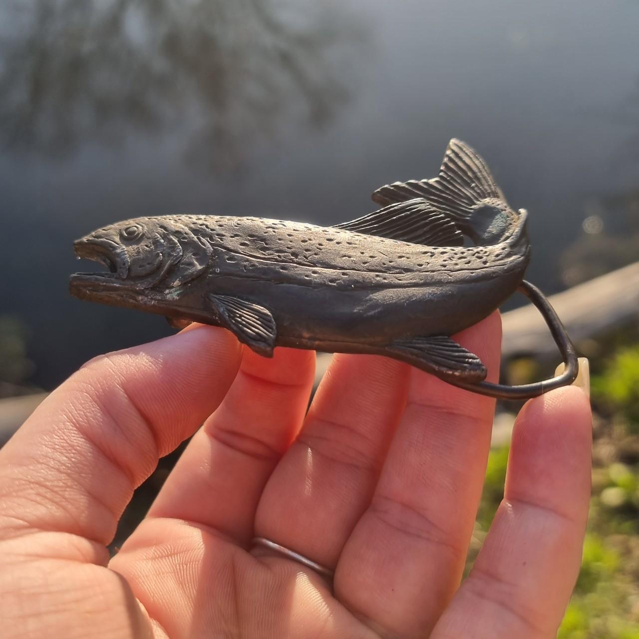 Brass fish belt buckle 🌈ABOUT THE ITEM☁️ Unique - Depop