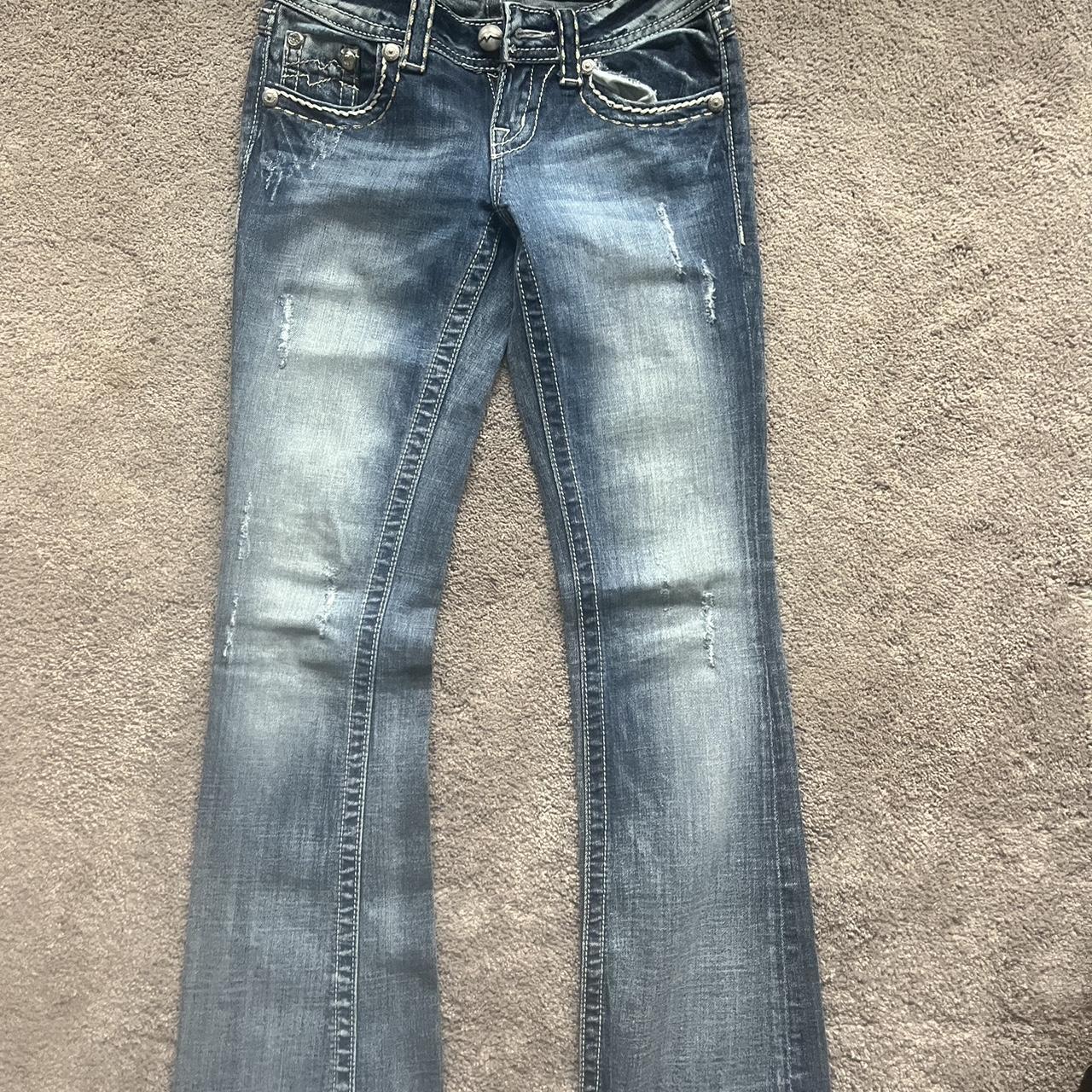 Miss me denim jeans size 24 #jeans #y2k #vintage - Depop