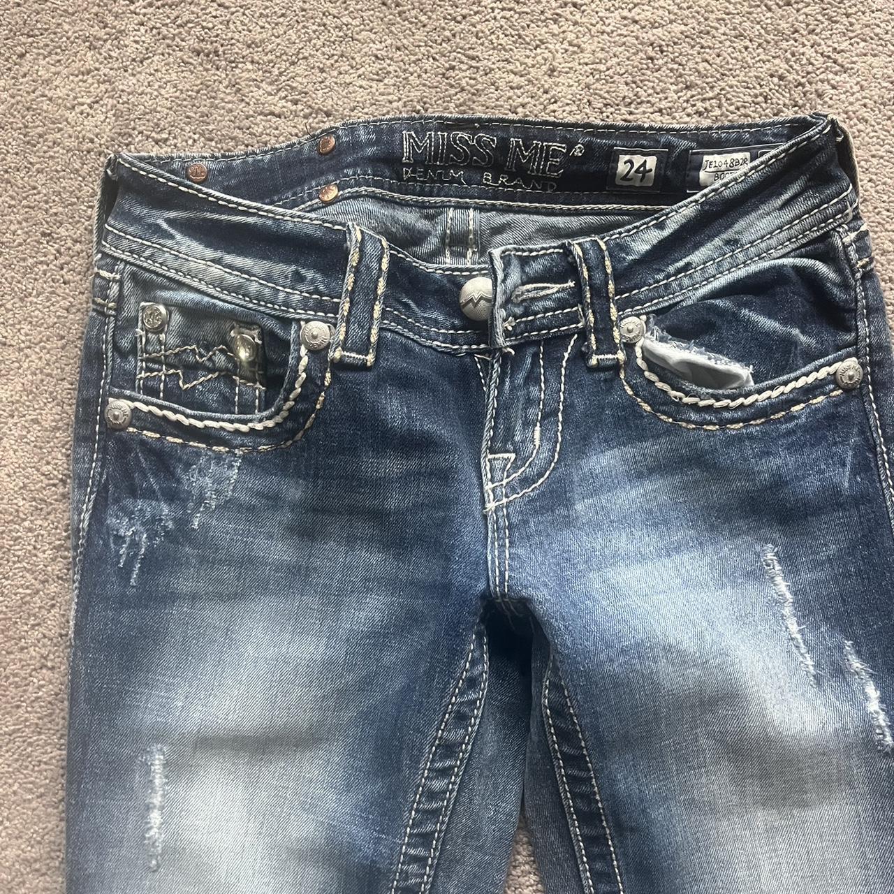 Miss me denim jeans size 24 #jeans #y2k #vintage - Depop