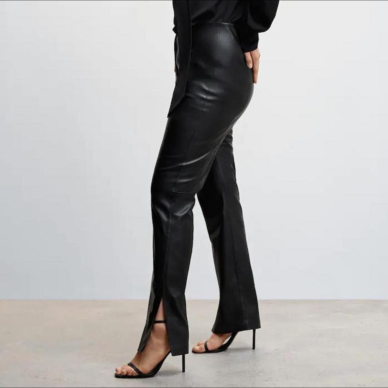 Buy Only ONLIDINA HW ELA FAUX LEATHER PANT C - Sepia | Nelly.com