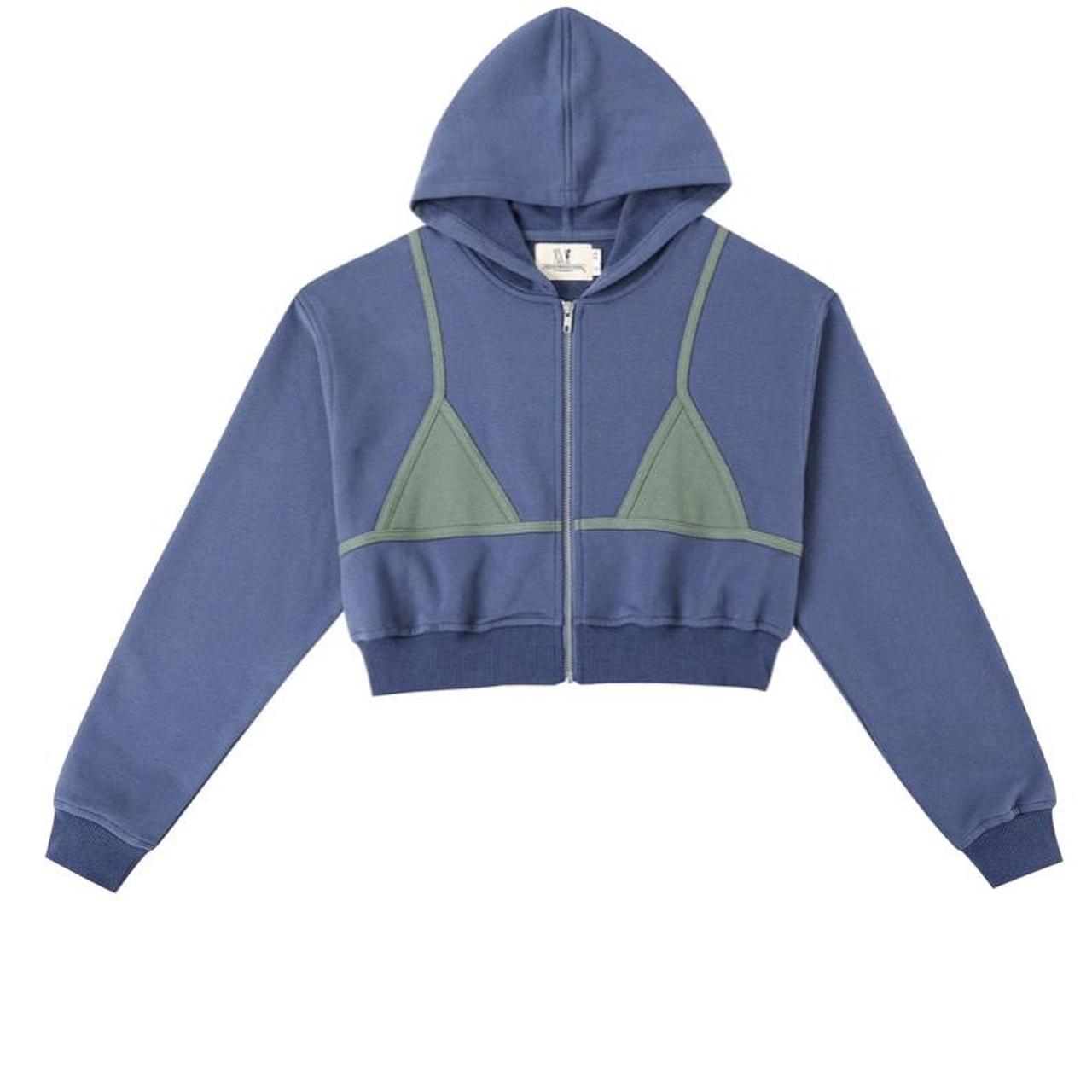 fashion brand company bikini bod cropped zip up... Depop