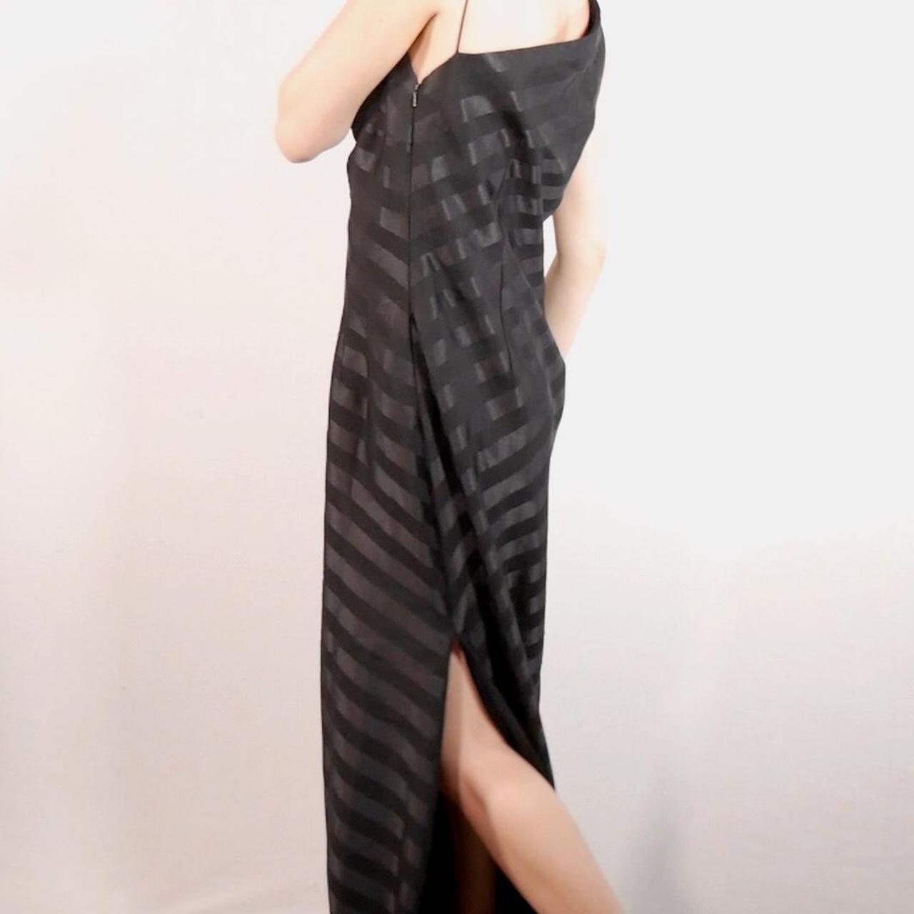 Carmen marc discount valvo striped gown