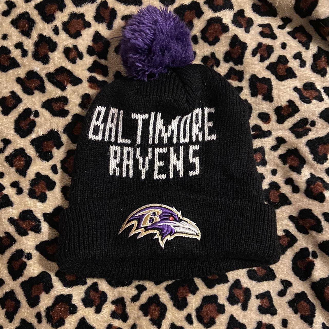 Baltimore ravens beanie #hat #ravens #baltimore - Depop