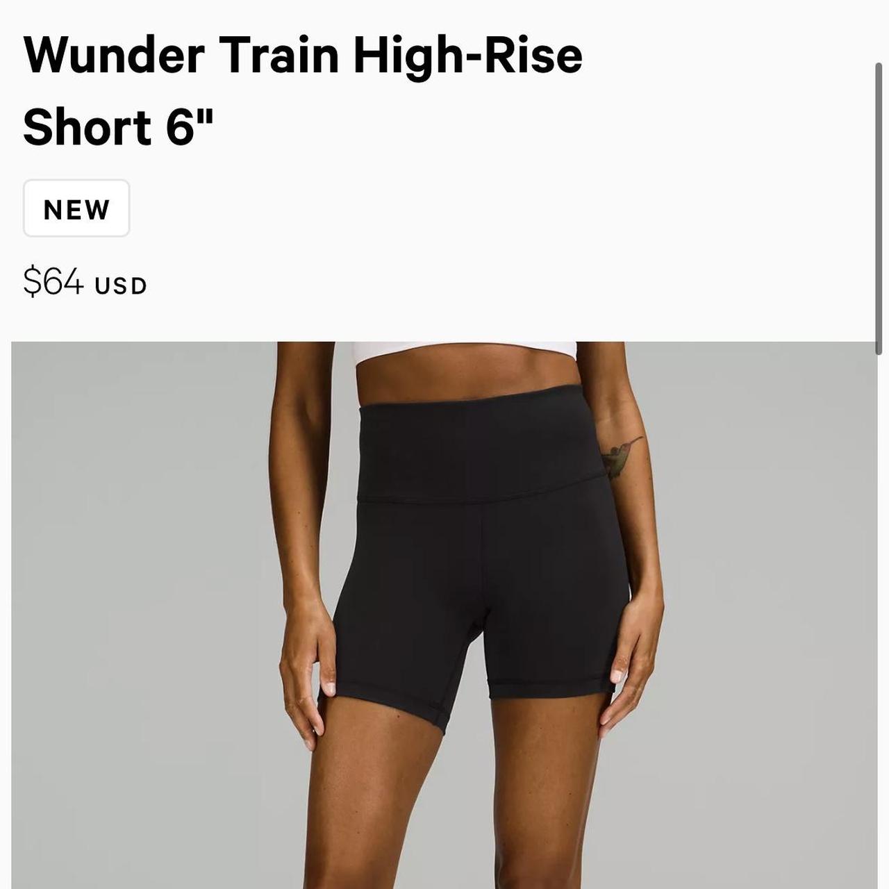 Lululemon Wunder Train High Rise 6 Shorts