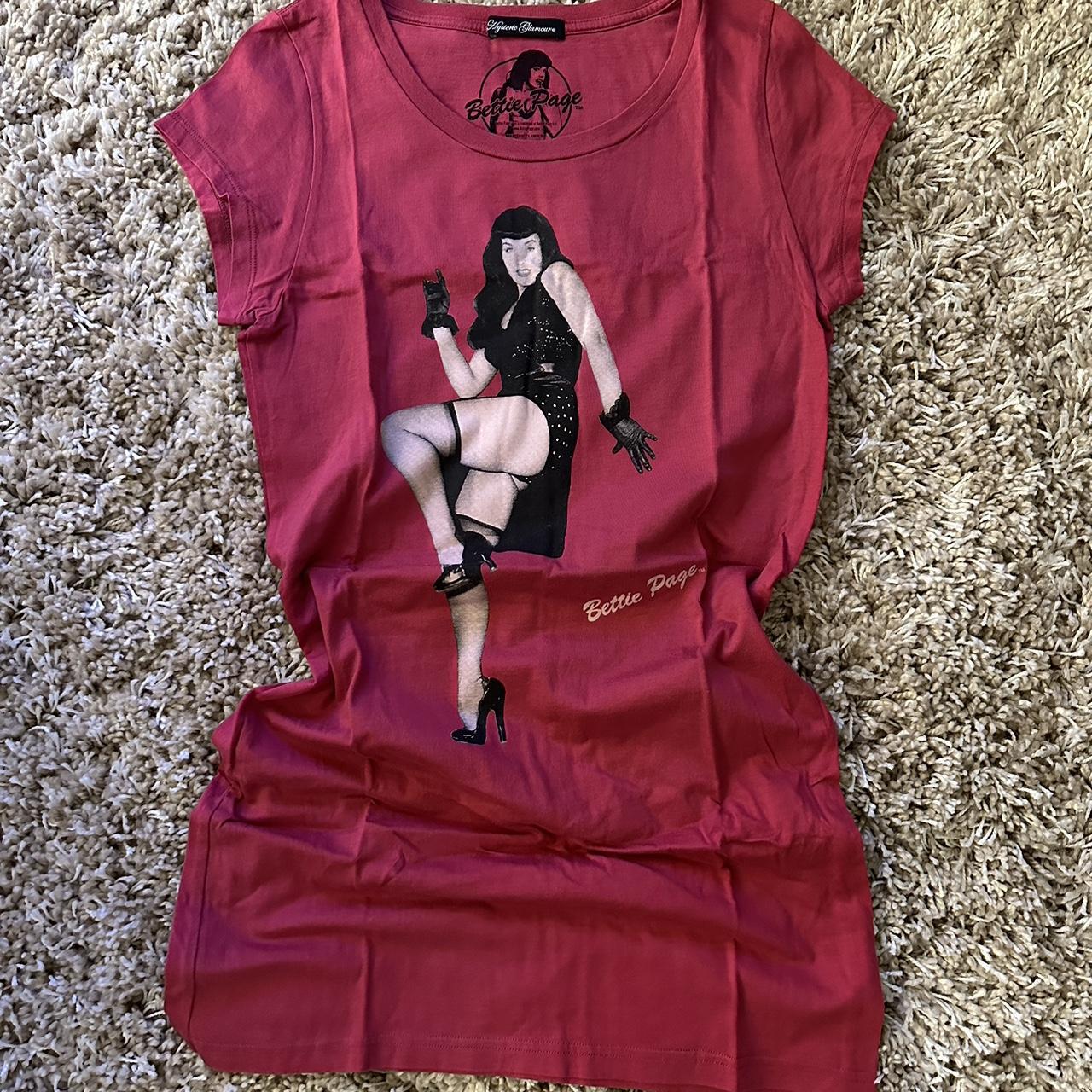 HYSTERIC GLAMOUR BETTY PAGE Tee X1535-