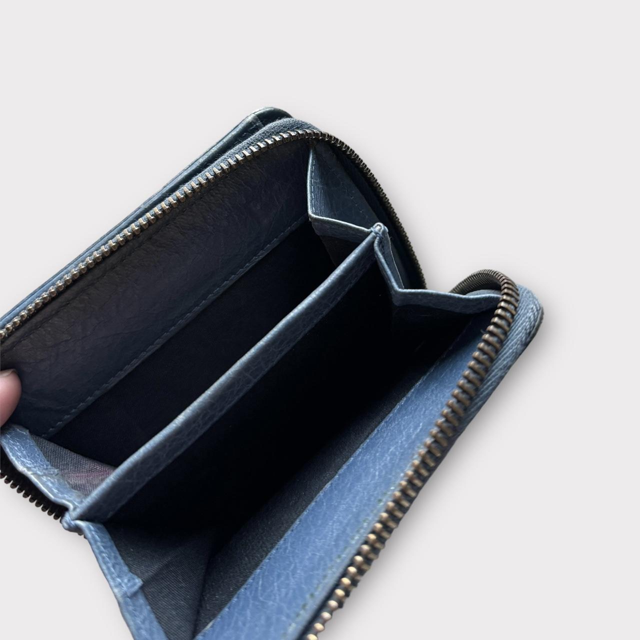 balenciaga blue wallet