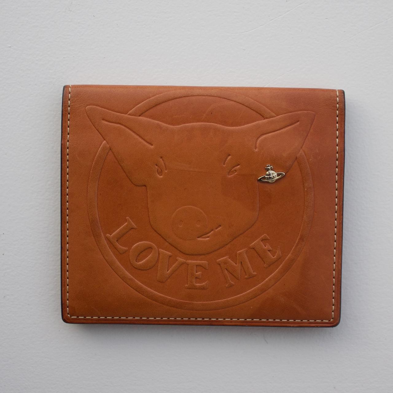 vivienne westwood pig print wallet leather body... - Depop