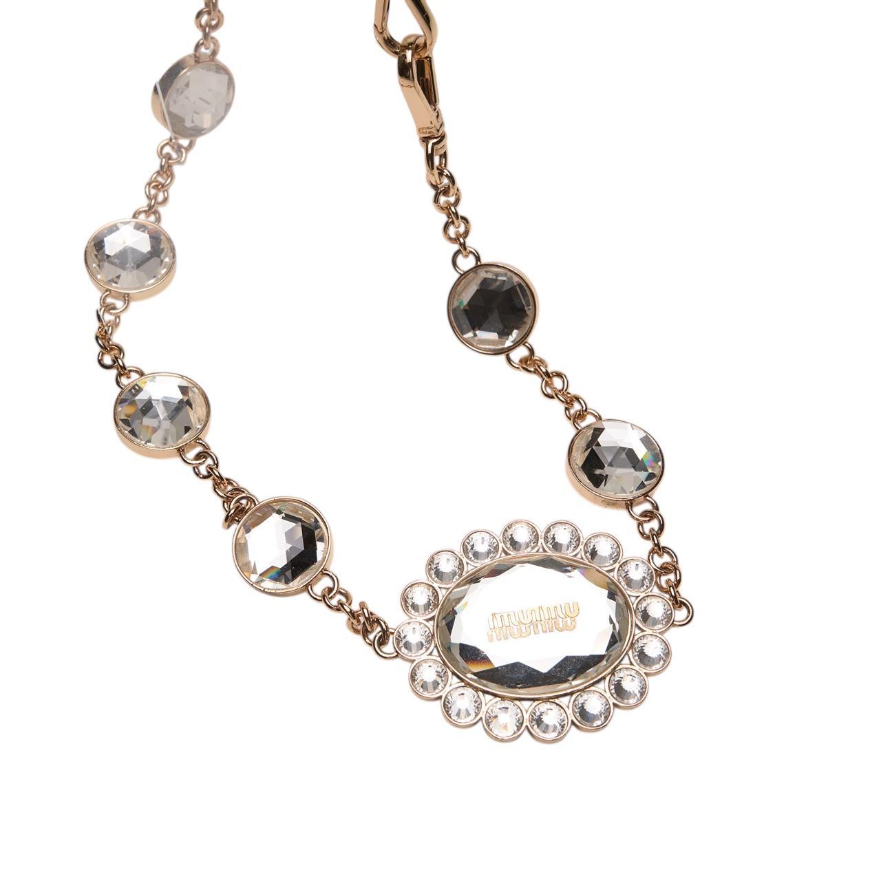 Miu Miu Women's Accessories - Gold – miu miu crys… - image 2