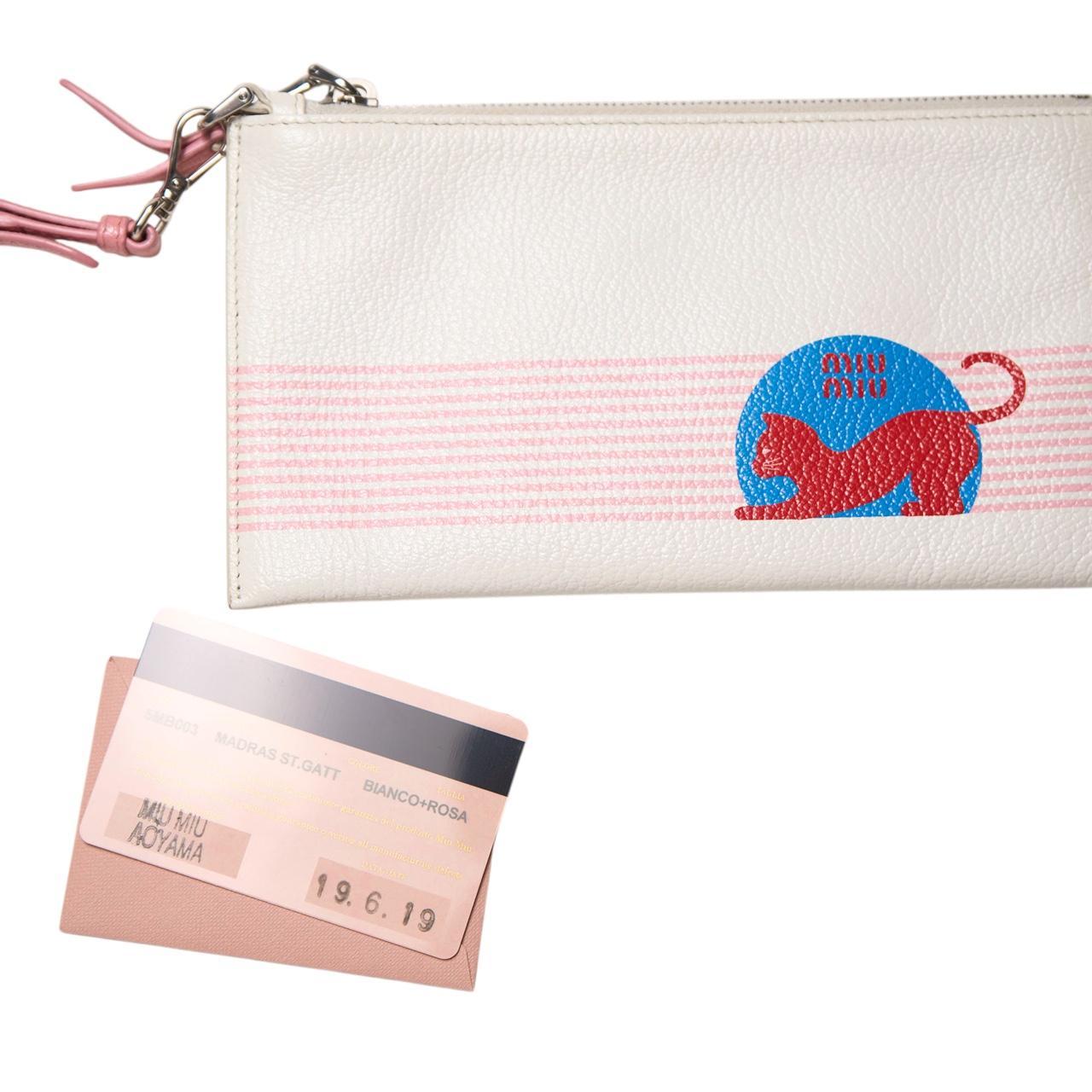 Miu Miu Women's Wallets - Pink/White – miu miu wh… - image 2