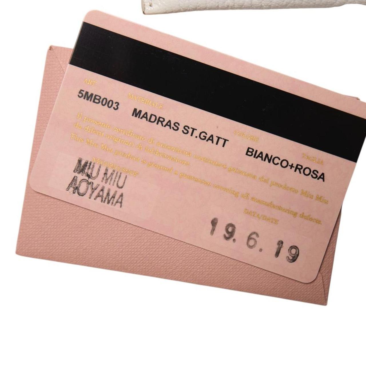 Miu Miu Women's Wallets - Pink/White – miu miu wh… - image 3