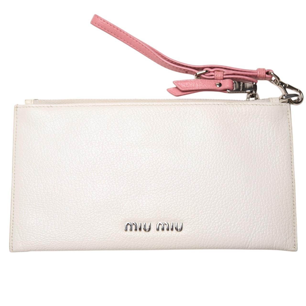 Miu Miu Women's Wallets - Pink/White – miu miu wh… - image 6