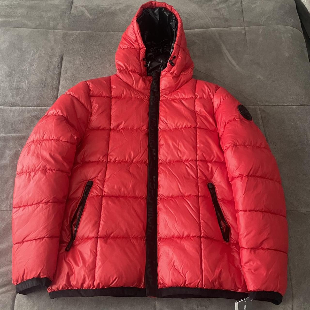 Red Michael Kors Puffer Jacket This jacket is in... - Depop