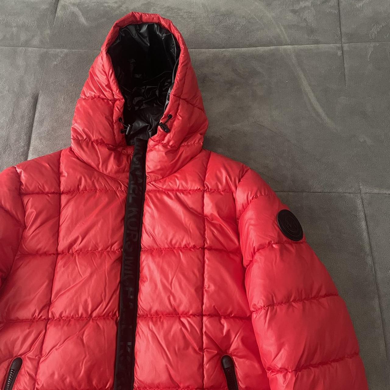 Red Michael Kors Puffer Jacket This jacket is in... - Depop