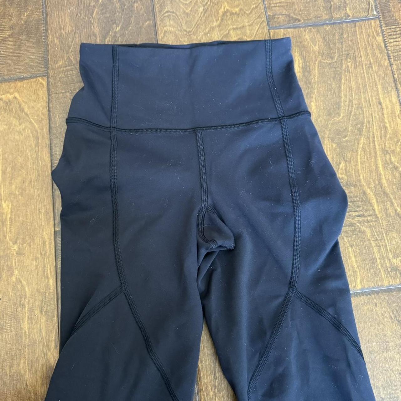 lululemon black leggings 25” inseam i dont know what - Depop