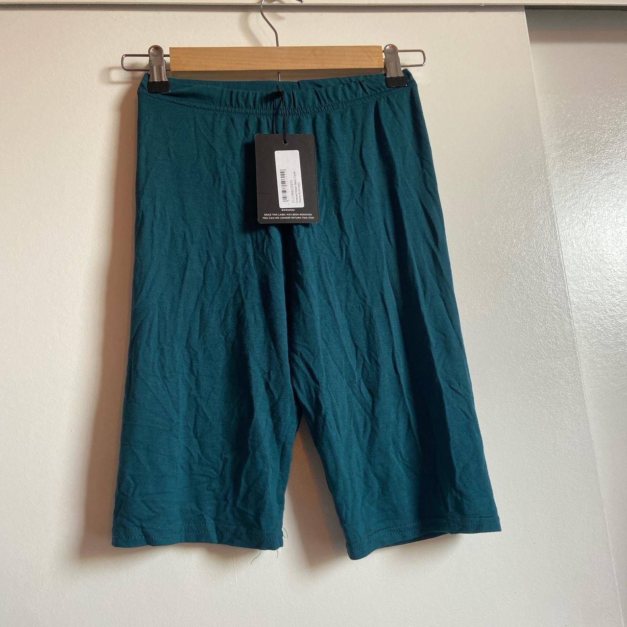 dark green biker shorts !! from pretty little thing... - Depop