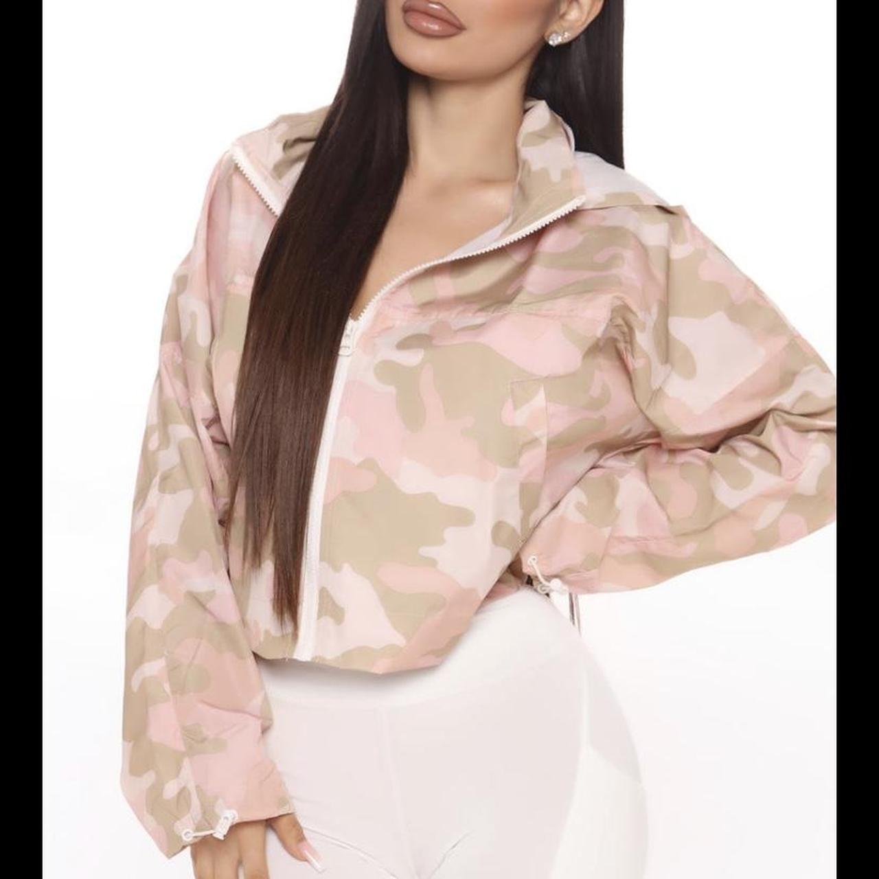 Fashion Nova Women's Pink Jacket Depop