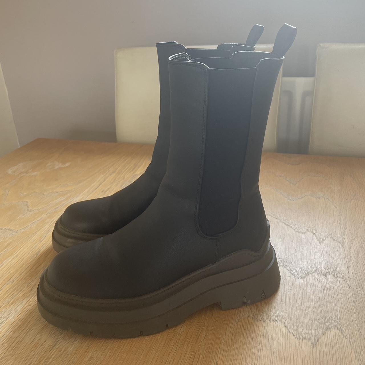 PRIMARK BLACK/KHAKI BOOT Look lush on worn a... Depop