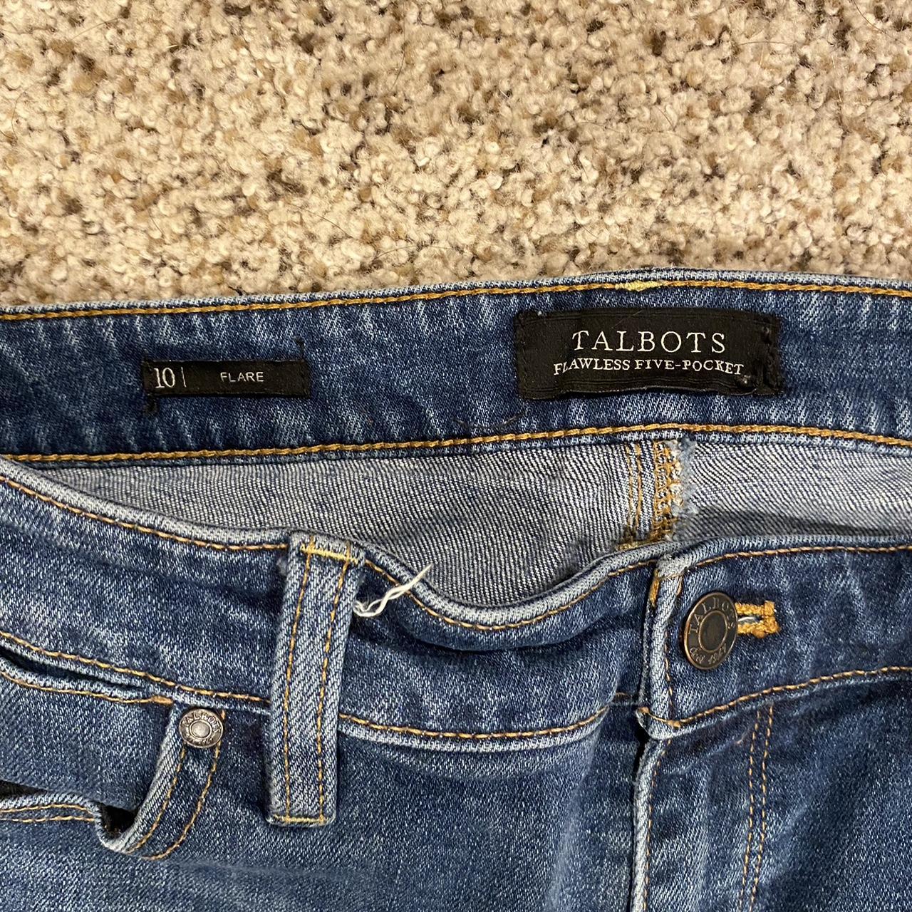 TalBots Flare jeans Size 10 - Depop