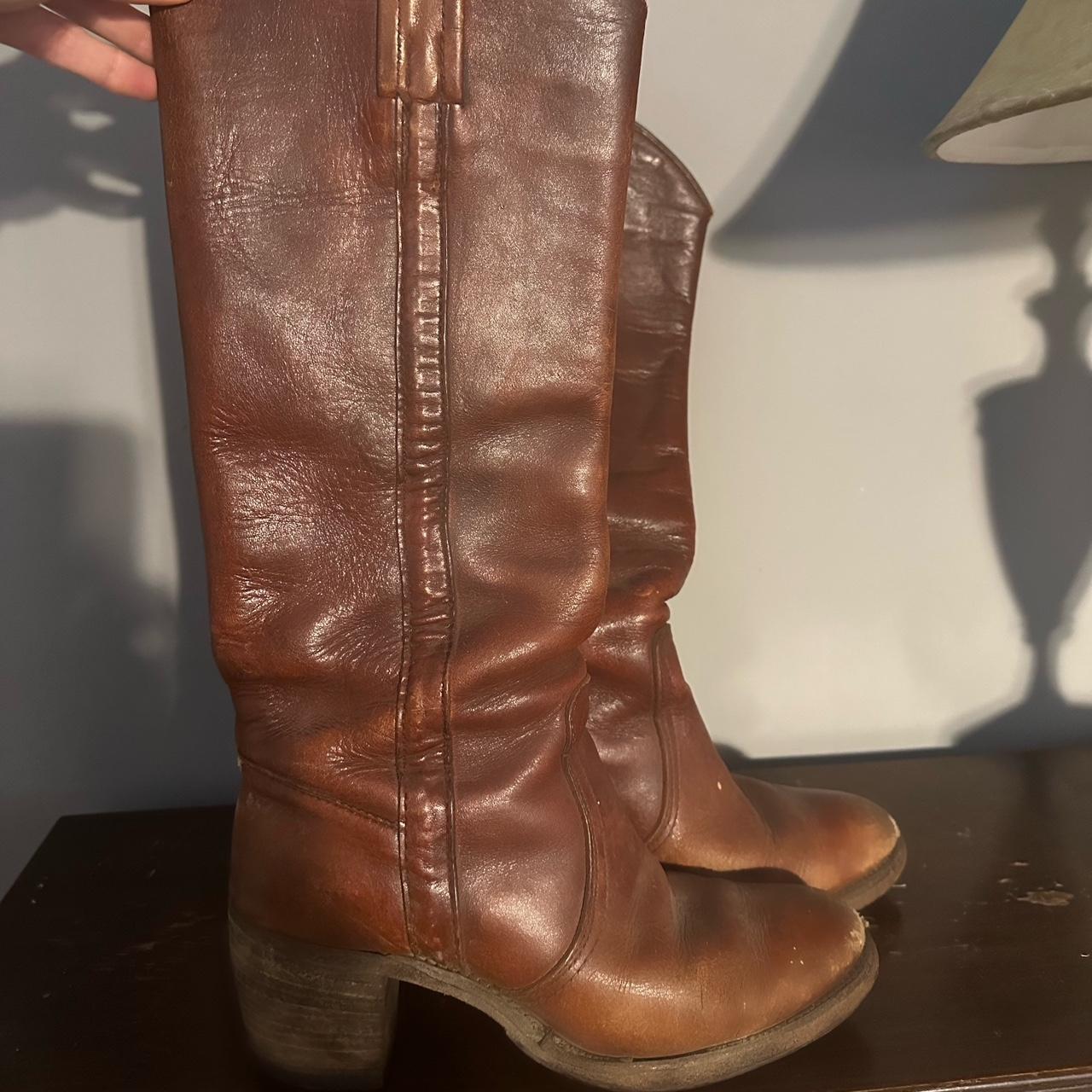 Frye Women's Burgundy and Brown Boots