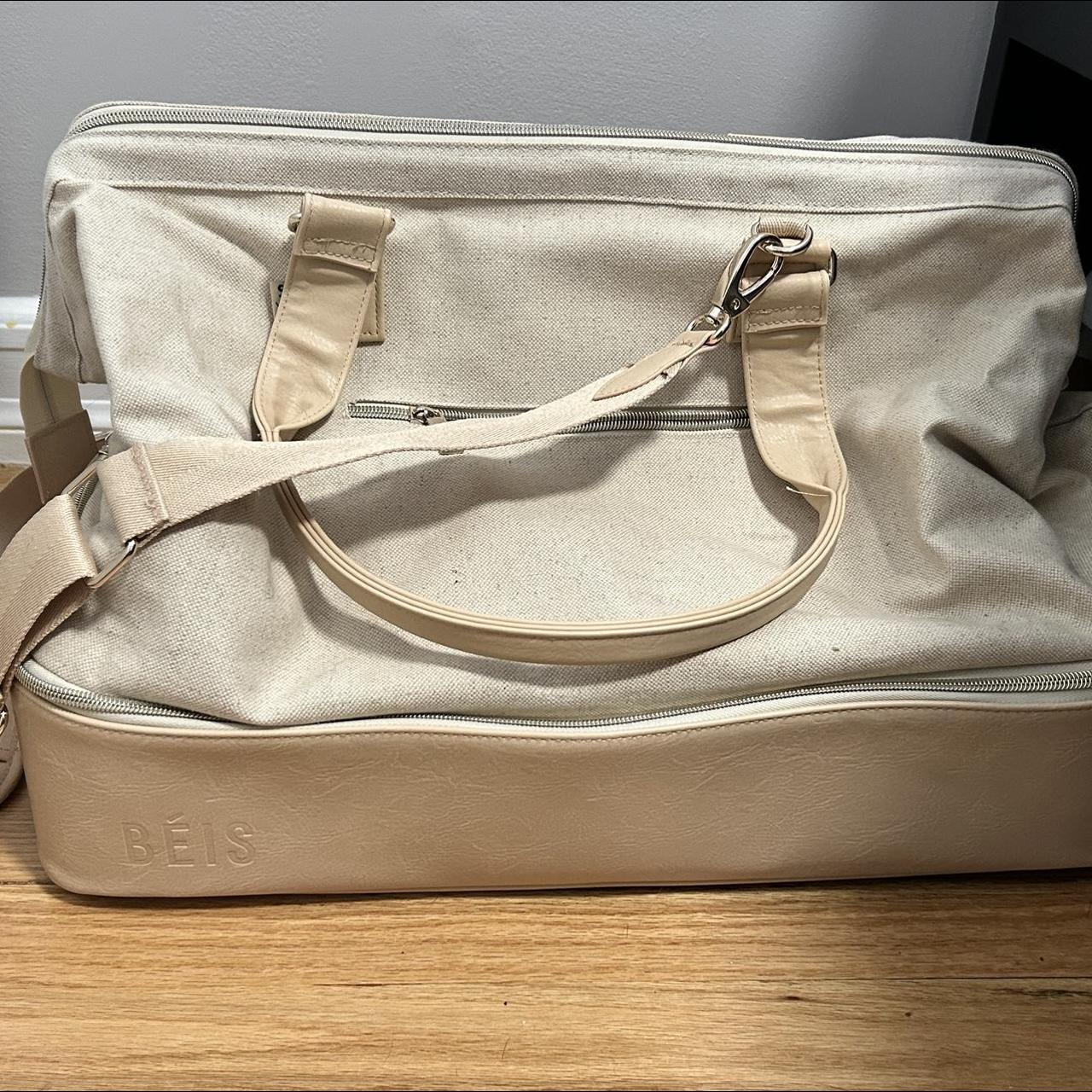 Beis Women's Cream and Tan Bag | Depop