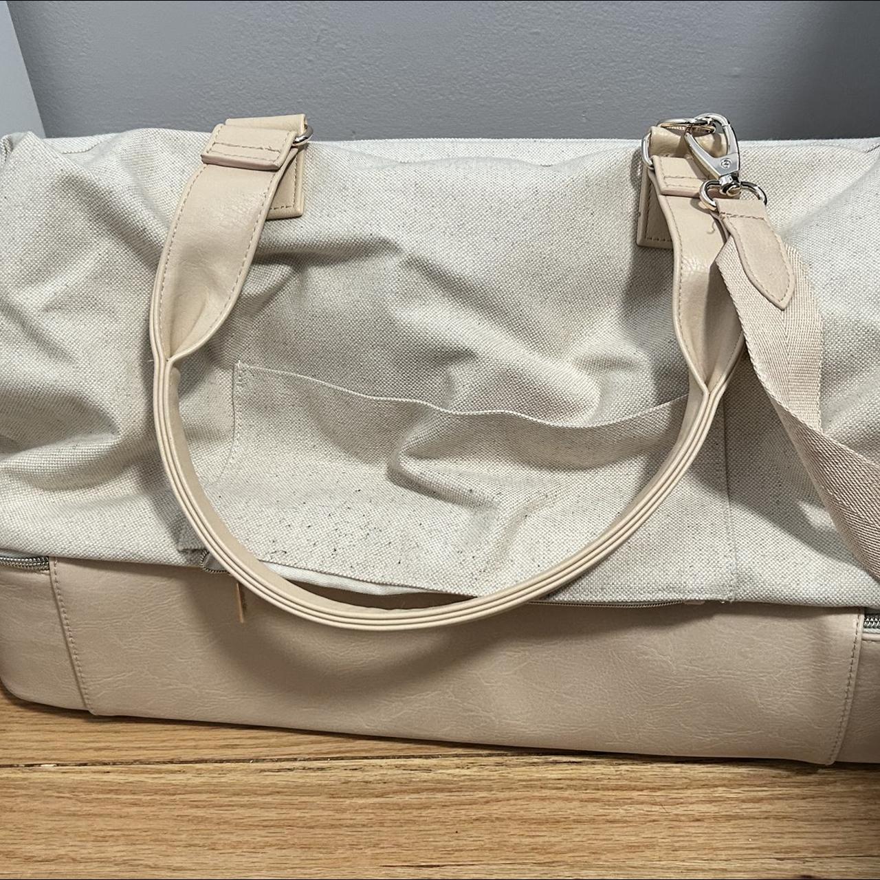 Beis Women's Cream and Tan Bag | Depop