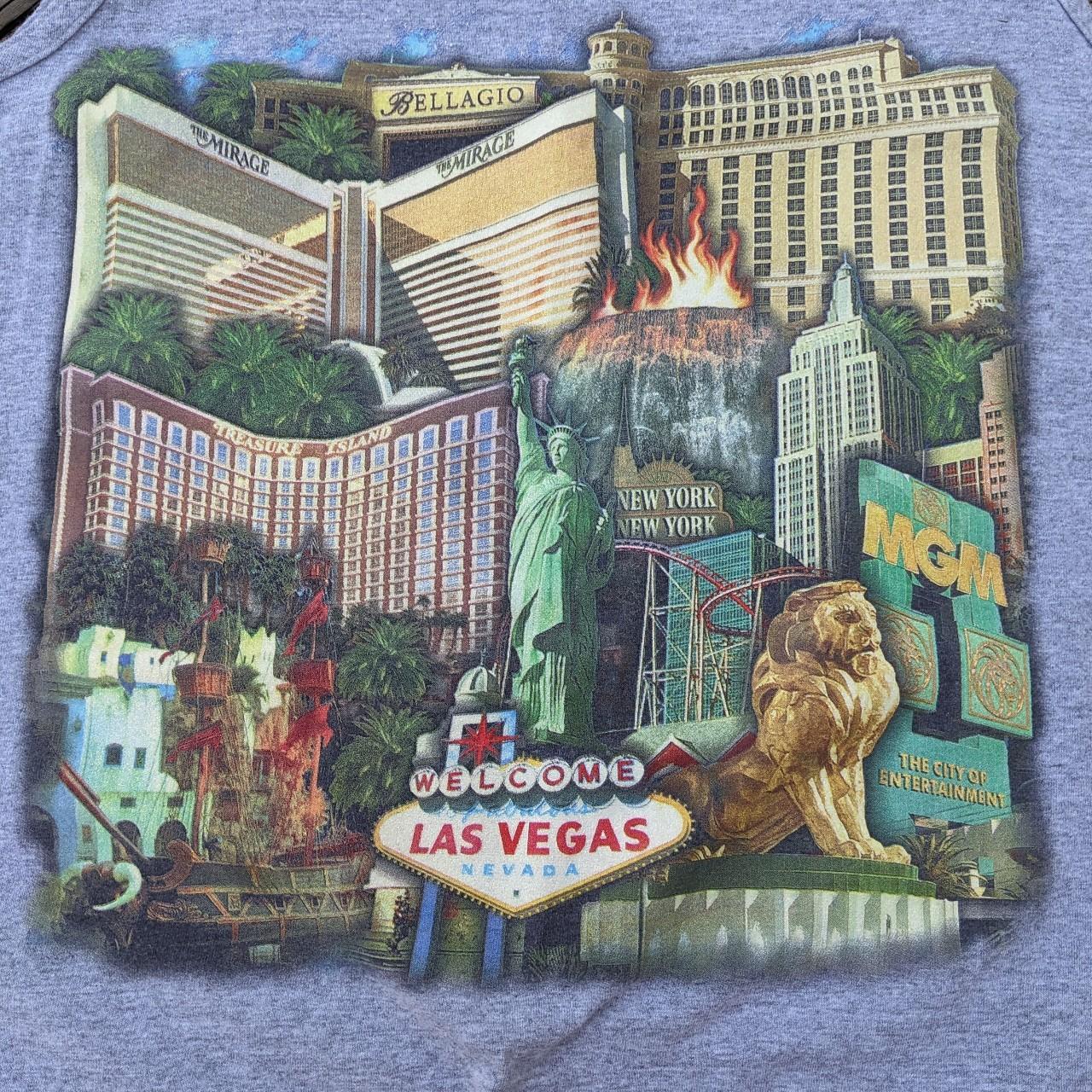 Vintage 90's Las Vegas MGM Graphic Tank Top... - Depop