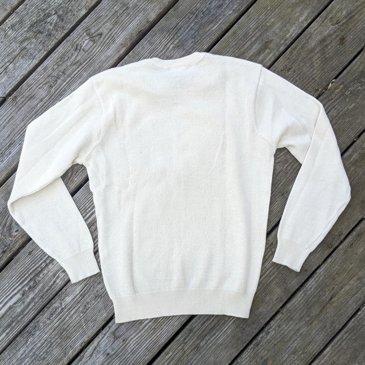 Lacoste Men's Cream Jumper Depop