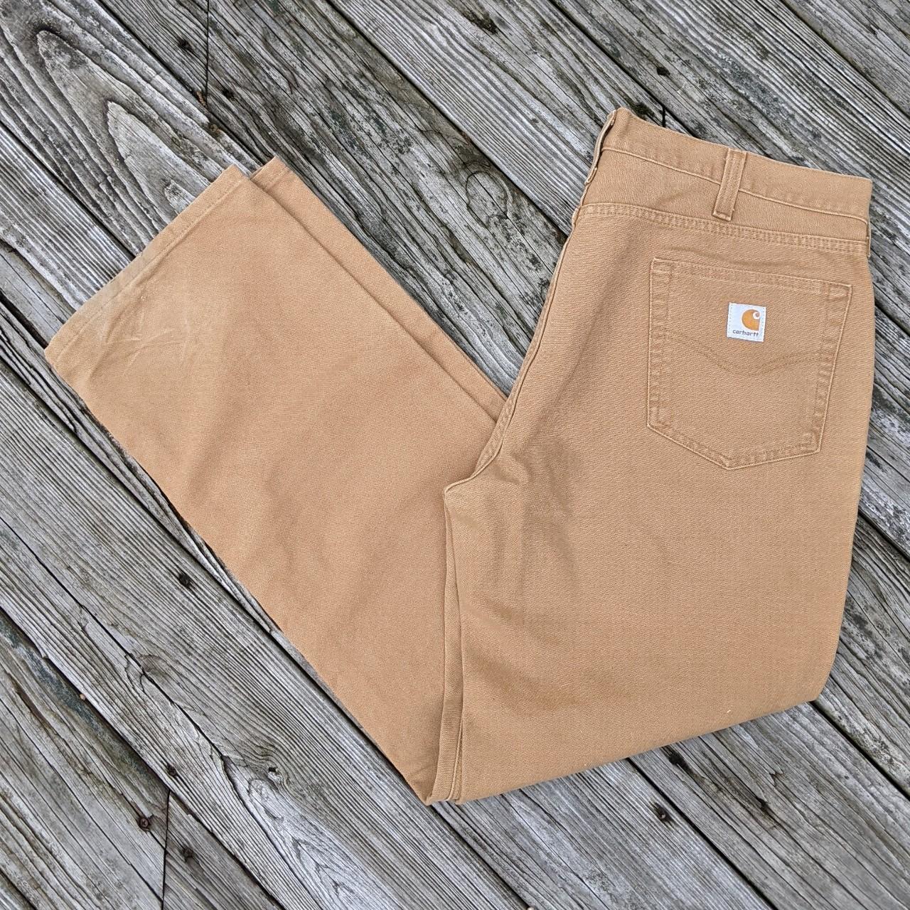 Carhartt Mens Pants Cargo Relaxed Fit Cotton Canvas - Depop