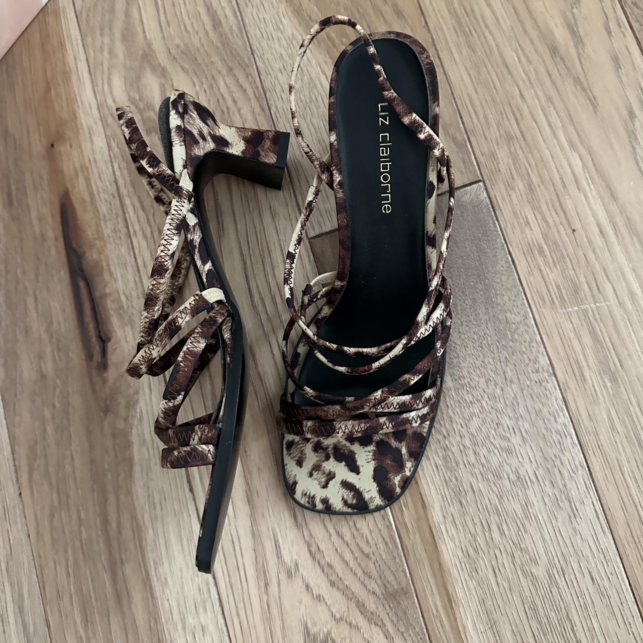 super cute leopard print heels size 7 never worn. Depop