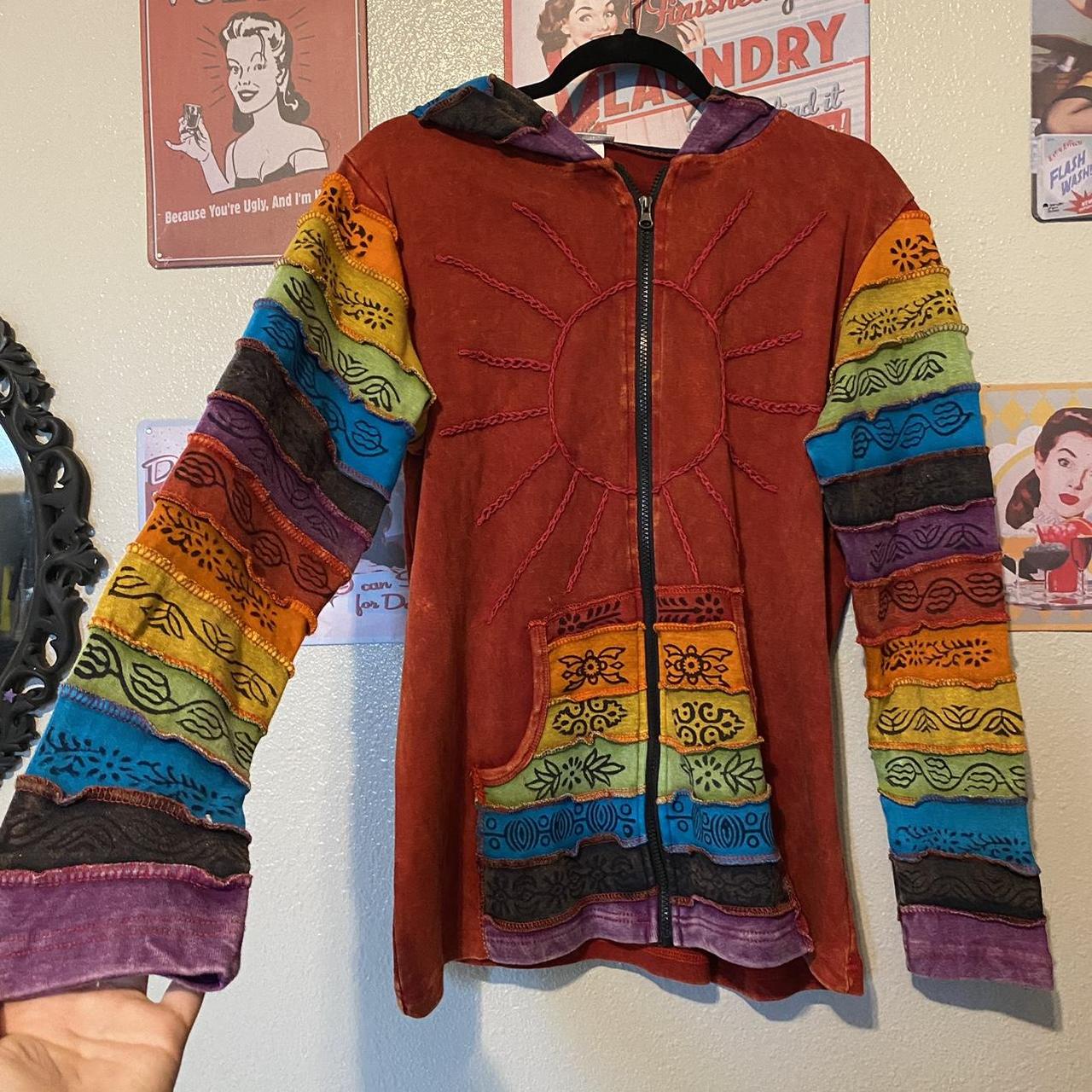 Patchwork Pixie Hippie Hoodie Jacket for Women