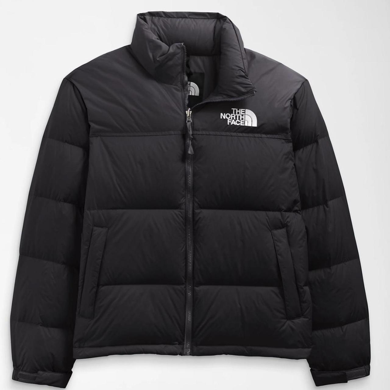 The North Face Men's Black and White Jacket Depop