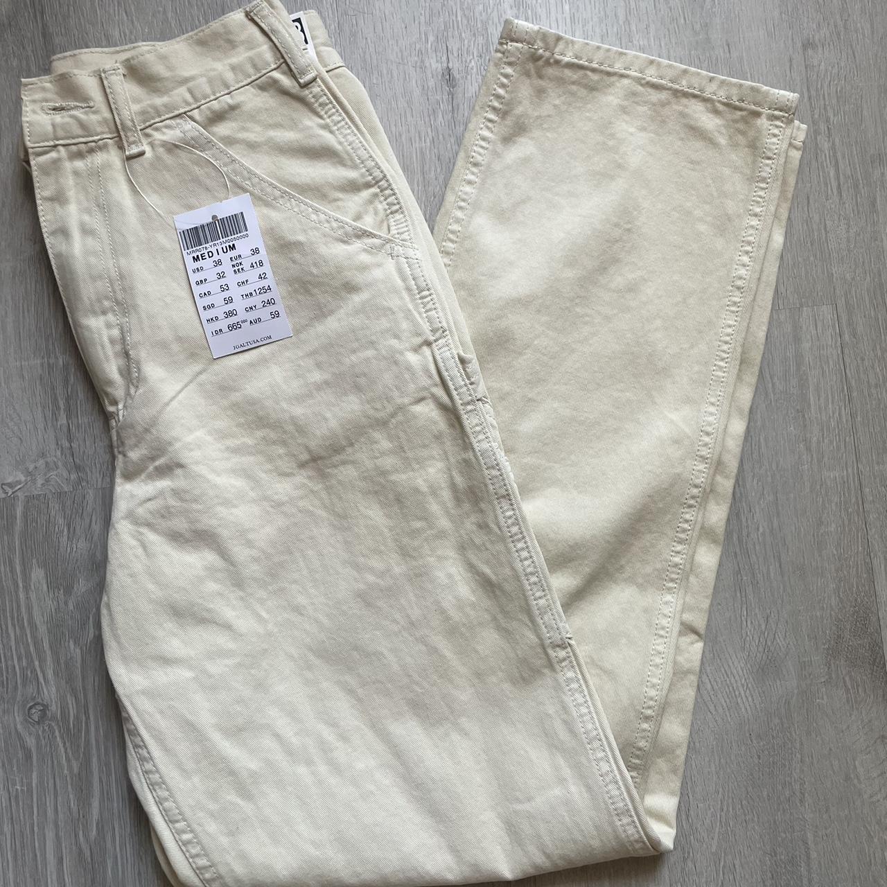 brandy melville beige cargo pants new with tag one... Depop
