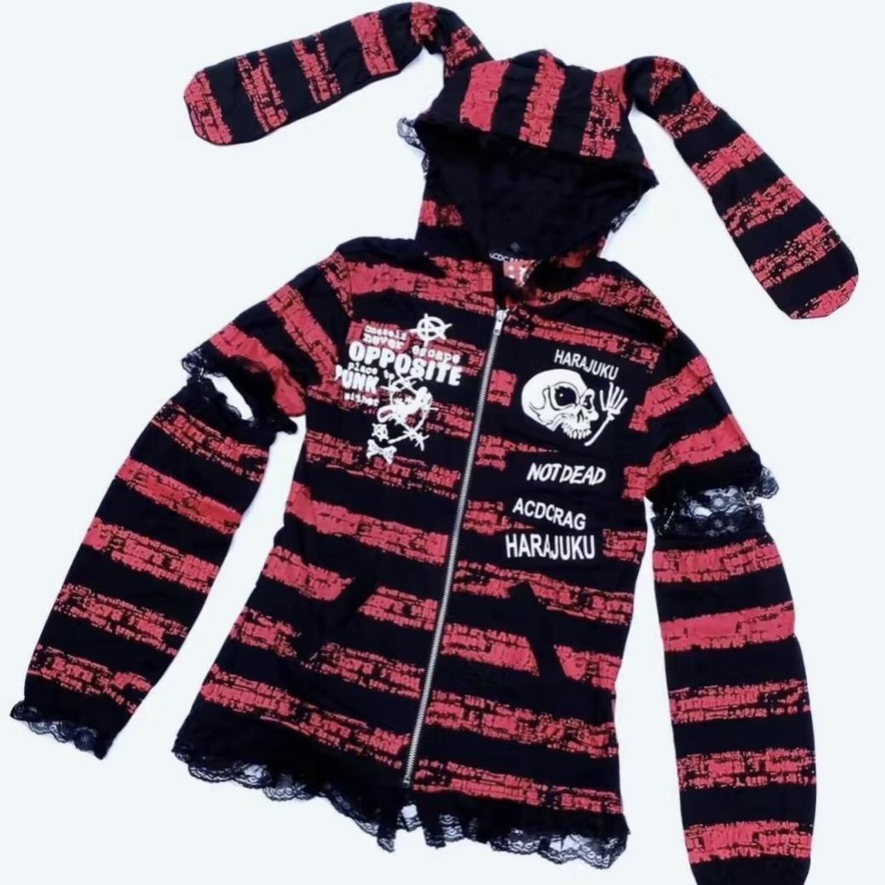 ACDC RAG BUNNY ZIP UP ️🖤🕷️ brand new, only worn a... - Depop