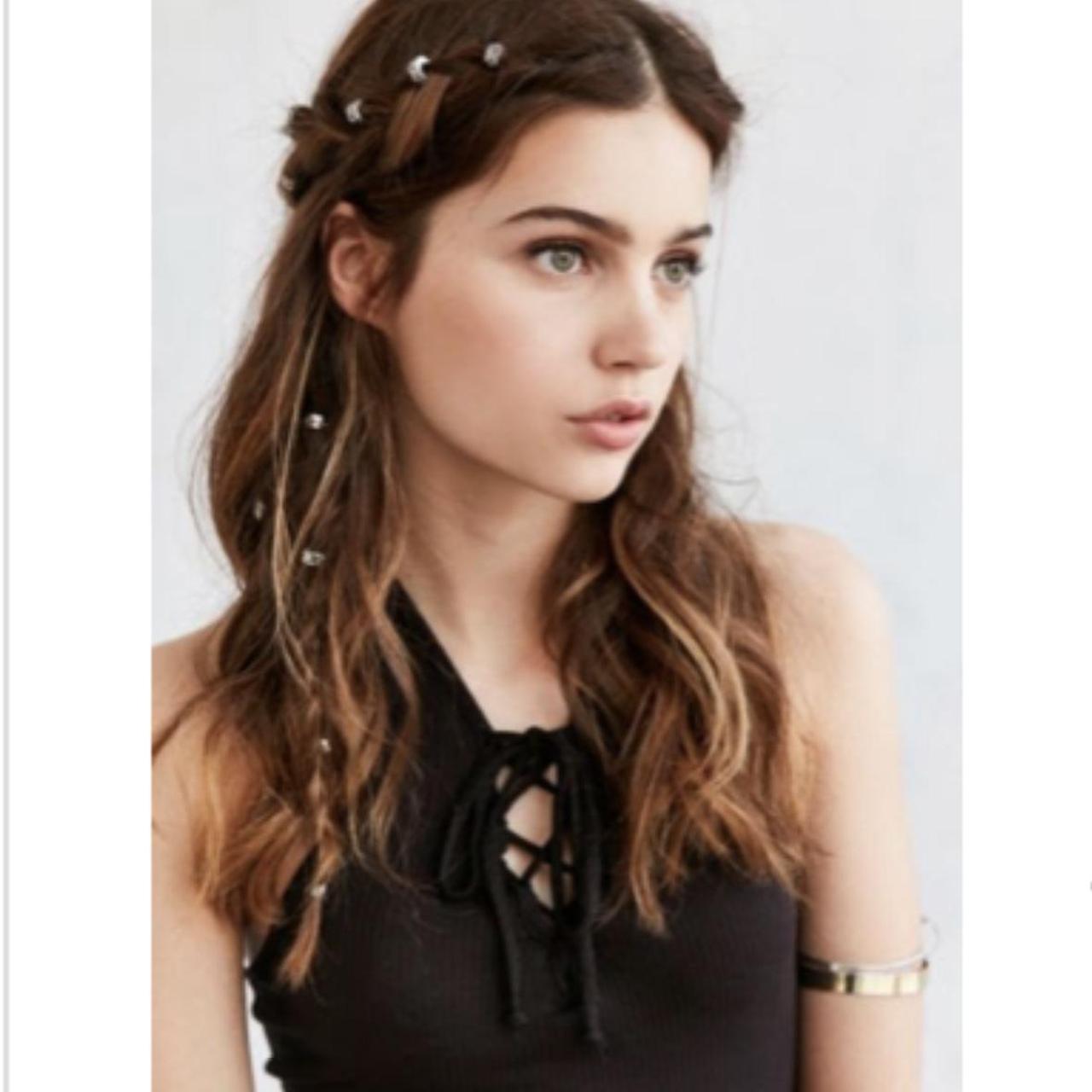 Regal Rose Engraved Hair Charm Set Eleven... Depop