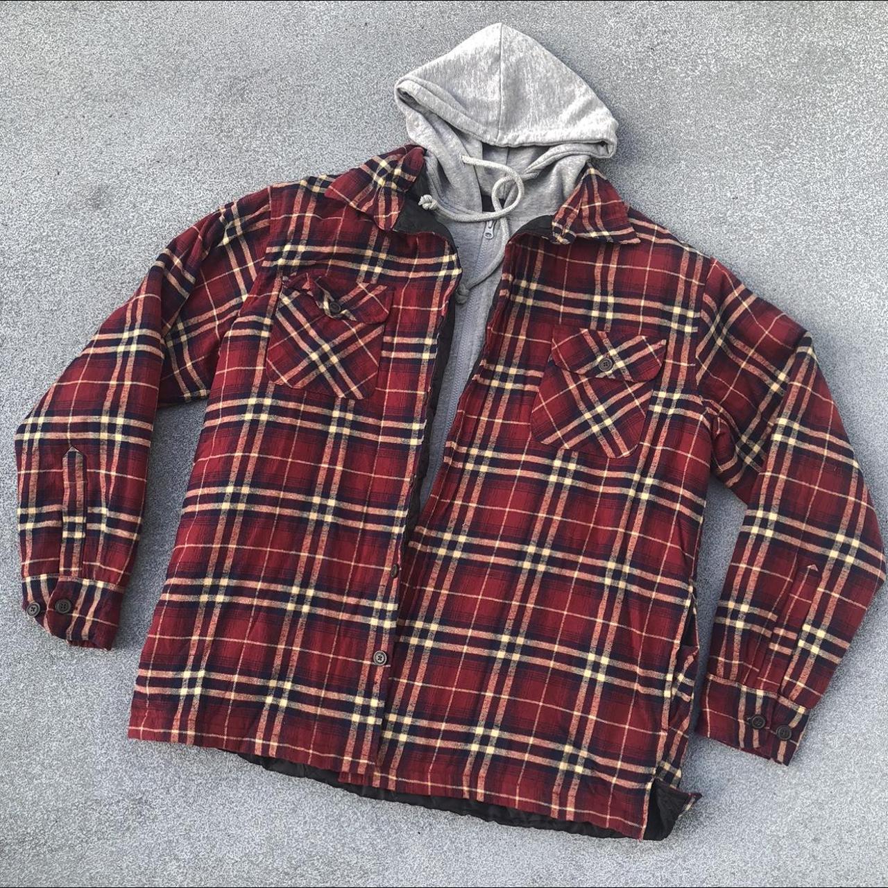 ️RED HEAD RED PLAID FLANNEL INSULATED OUTDOOR STEEZY... - Depop